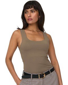 ONLEA S/L 2-WAYS FIT TOP JRS NOOS Walnut