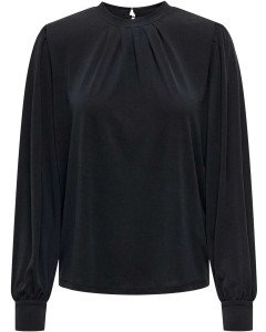 ONLFREE LIFE L/S MODAL HIGHNECK TOP JRS Black