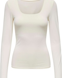 Onlea l/s 2-way deep neck top jrs noos cloud dance