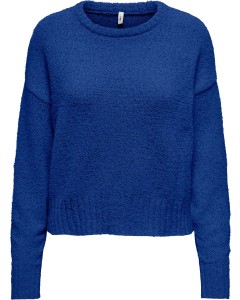 ONLTERESA LIFE LS O-NECK LOOSE CC KNT Mazarine Blu