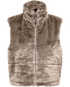 ONLVIDA FAUX FUR WAISTCOAT CC OTW Weathered Teak