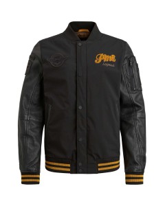 Ridger leren bomber jack sheep veg + s black