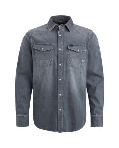 Long Sleeve Shirt GREY SLATE DENIM Green Stone Den