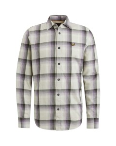 Long Sleeve Shirt Ctn Twill Check Mercury