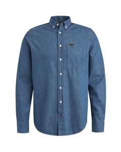 Long Sleeve Shirt Indigo Blue Deni Real Indigo