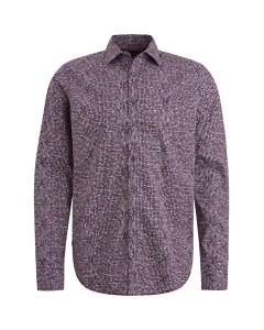 Long Sleeve Shirt Print On Poplin Plum Perfect