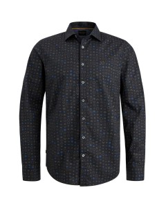 Long Sleeve Shirt Print on Poplin Black Onyx