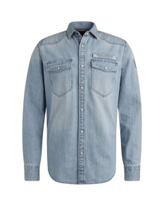 Long Sleeve Shirt Bleach Indigo de Bleach Denim