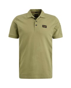 Short sleeve polo Trackway Dried Herb