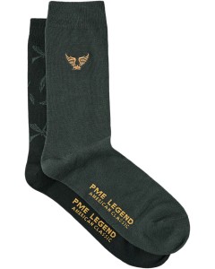 Socks Cotton blend 2-pack Black