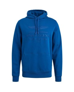 Hooded soft terry brushed True Blue