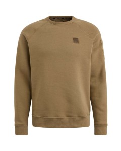 Crewneck soft fleece sweat Otter