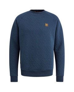 Crewneck cable jacquard sweat Naval Academy