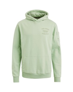 Hooded soft terry brushed Quiet Green