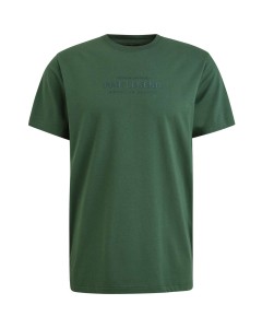 Short sleeve r-neck cotton elastan Trekking Green