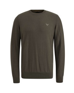 R-neck cotton knit Beluga