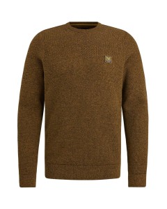 R-neck cotton mouline Buckthorne Brown