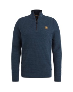 Half zip collar cotton mouline Salute