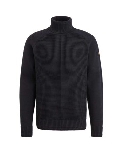 Roll neck cotton Black