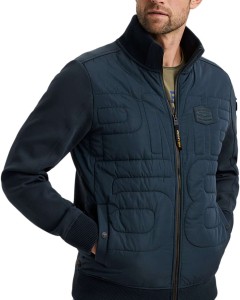 Zip jacket interlock mix padded ny salute