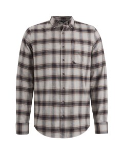 Long Sleeve Shirt Check Viscose Co Pure Cashmere