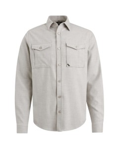 Long Sleeve Shirt Melange Twill NE Jet Stream