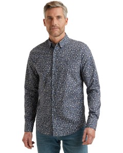 Long Sleeve Shirt Print on fine po Mood Indigo