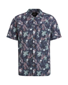 Overhemd korte mouw met print tencel sky captain