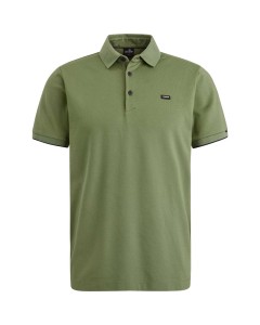 Short sleeve polo pique blend Loden Green