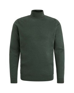 Roll neck pima cotton Deep Forest