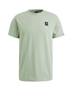 Crewneck cotton elastan Frosty Green