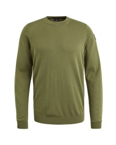 Crewneck cotton modal versatile Loden Green