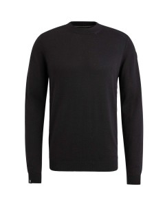 R-neck cotton modal Black