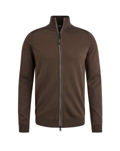 Zip jacket cotton modal plated Hot Fudge