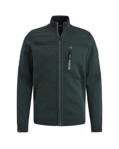 Zip jacket cotton bonded mouline Hot Fudge