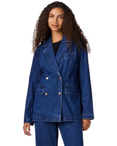 YASLOMIRA LS DENIM BLAZER S. Medium Blue Denim/ST