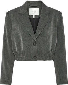 YASBALUZ LS SHORT BLAZER Grey Melange