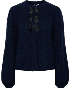 YASBONSA LS KNIT CARDIGAN S. Navy Blazer/Black bo