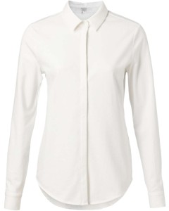 Jersey cotton blend shirt PURE WHITE