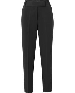 Woven high waist trousers with BLACK