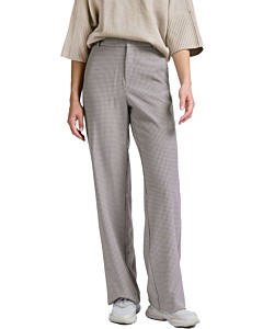 Trousers with check pattern FEATHER GREY DESSIN