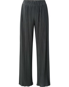 Jersey plisse wide leg trouser DARK METAL GREY