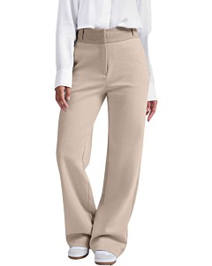 Jersey trousers with wide legs FEATHER GREY