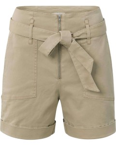 Woven cargo short with bow LIGHT GREEN