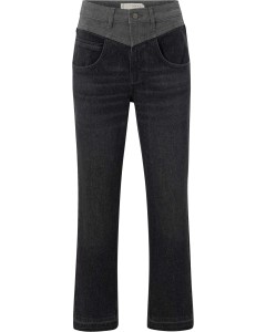 2 tone straight denim DARK GREY DENIM