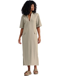 Jersey dress with pockets HUMUS BEIGE