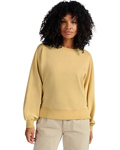 Sweatshirt with small slit MOONSTONE YELLOW