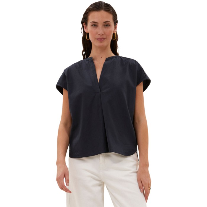 Amie poplin blouse midnight