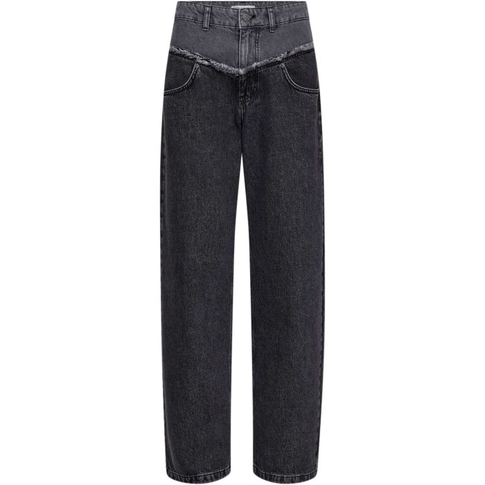 Greymix CC block long jeans mid grey