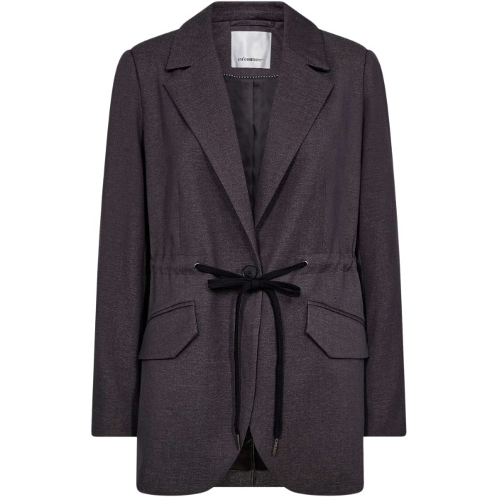 FiolaCC string tie blazer grey melange